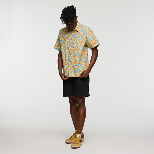 Estival Button Up Shirt - Print - Men's - Island Llama Grain - US 2713