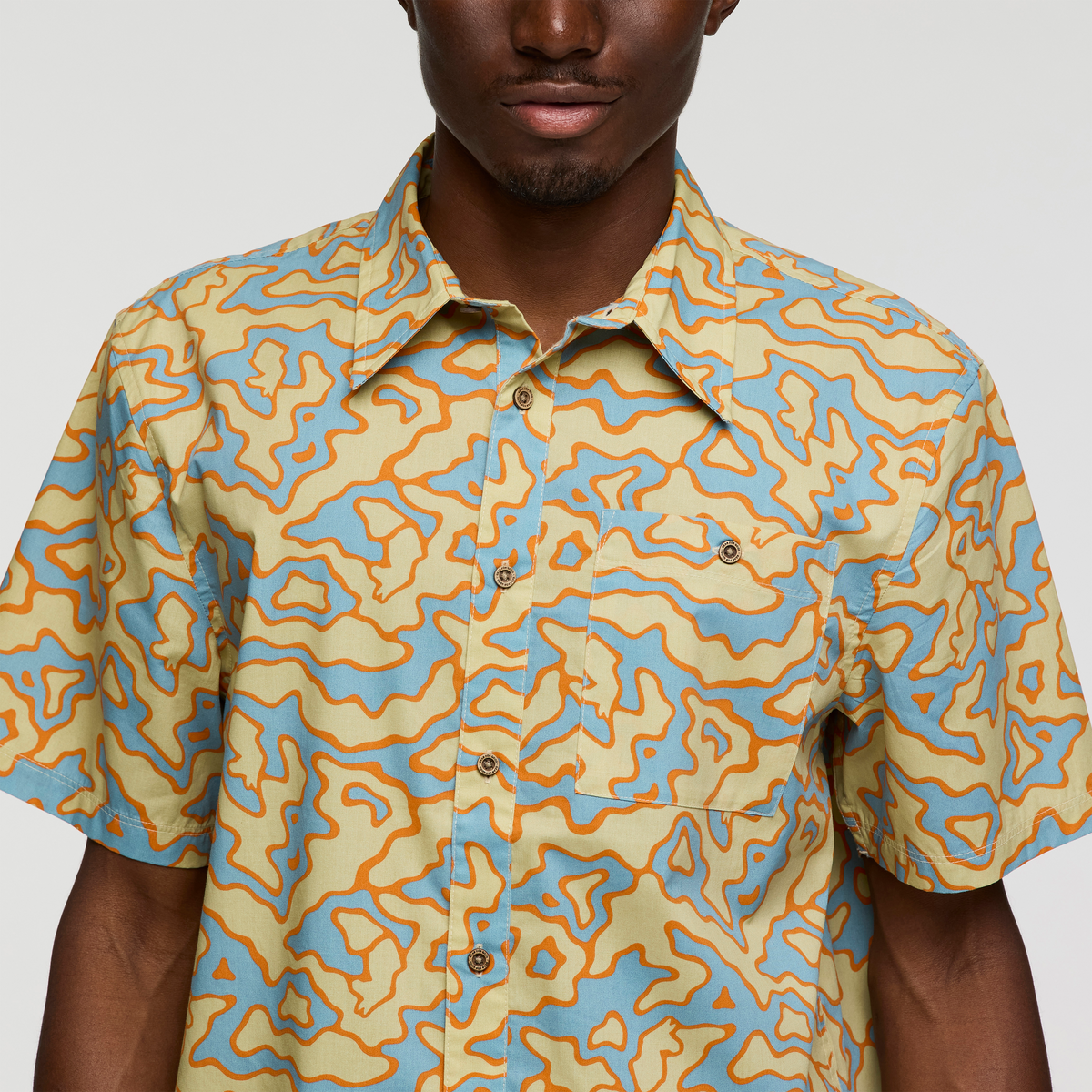Estival Button Up Shirt - Print - Men's - Island Llama Grain - US 2713