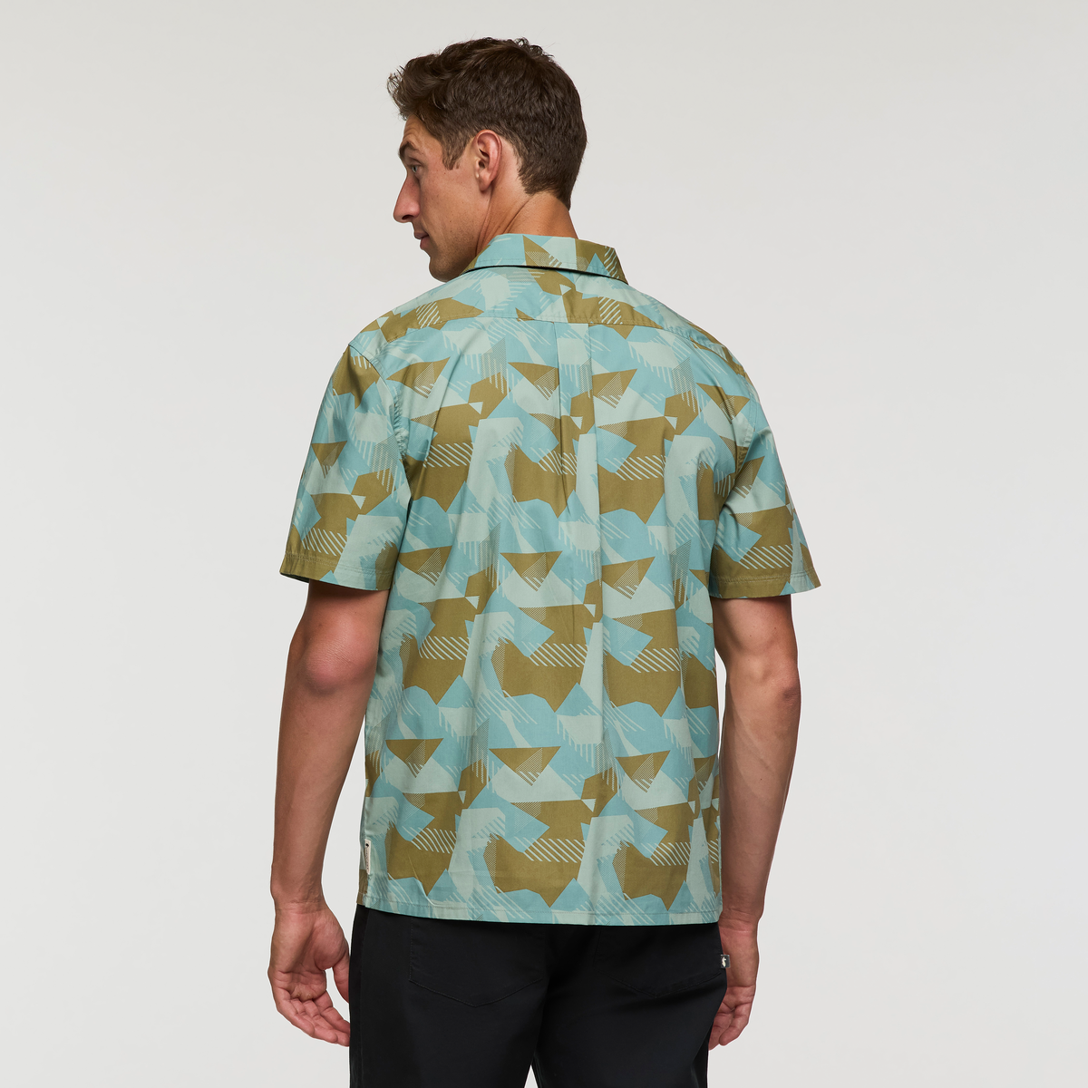 Estival Button Up Shirt - Print - Men's - Reflections Silver Leaf - US 7553
