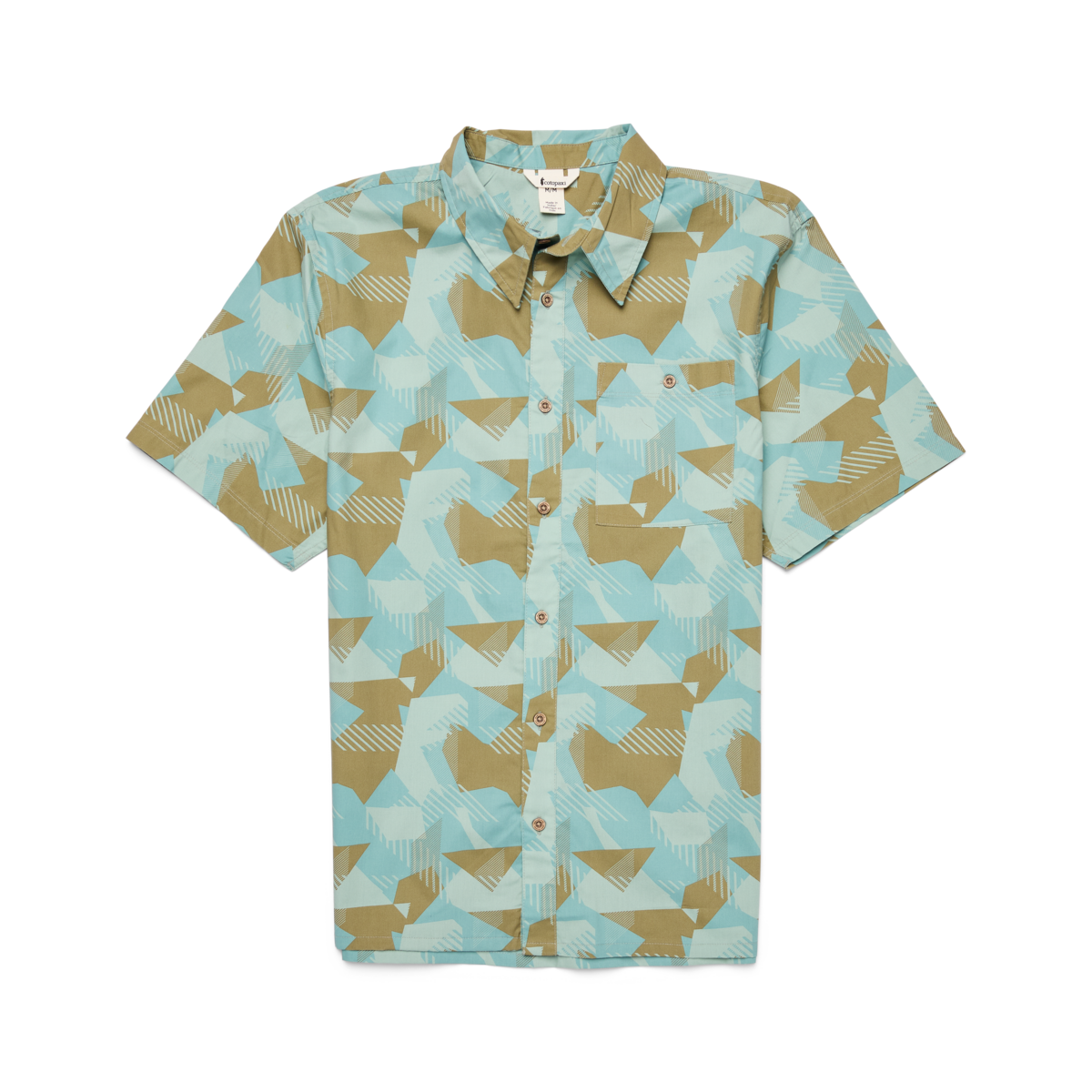 Estival Button Up Shirt - Print - Men's - Reflections Silver Leaf - US 7553