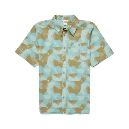 Estival Button Up Shirt - Print - Men's - Reflections Silver Leaf - US 7553