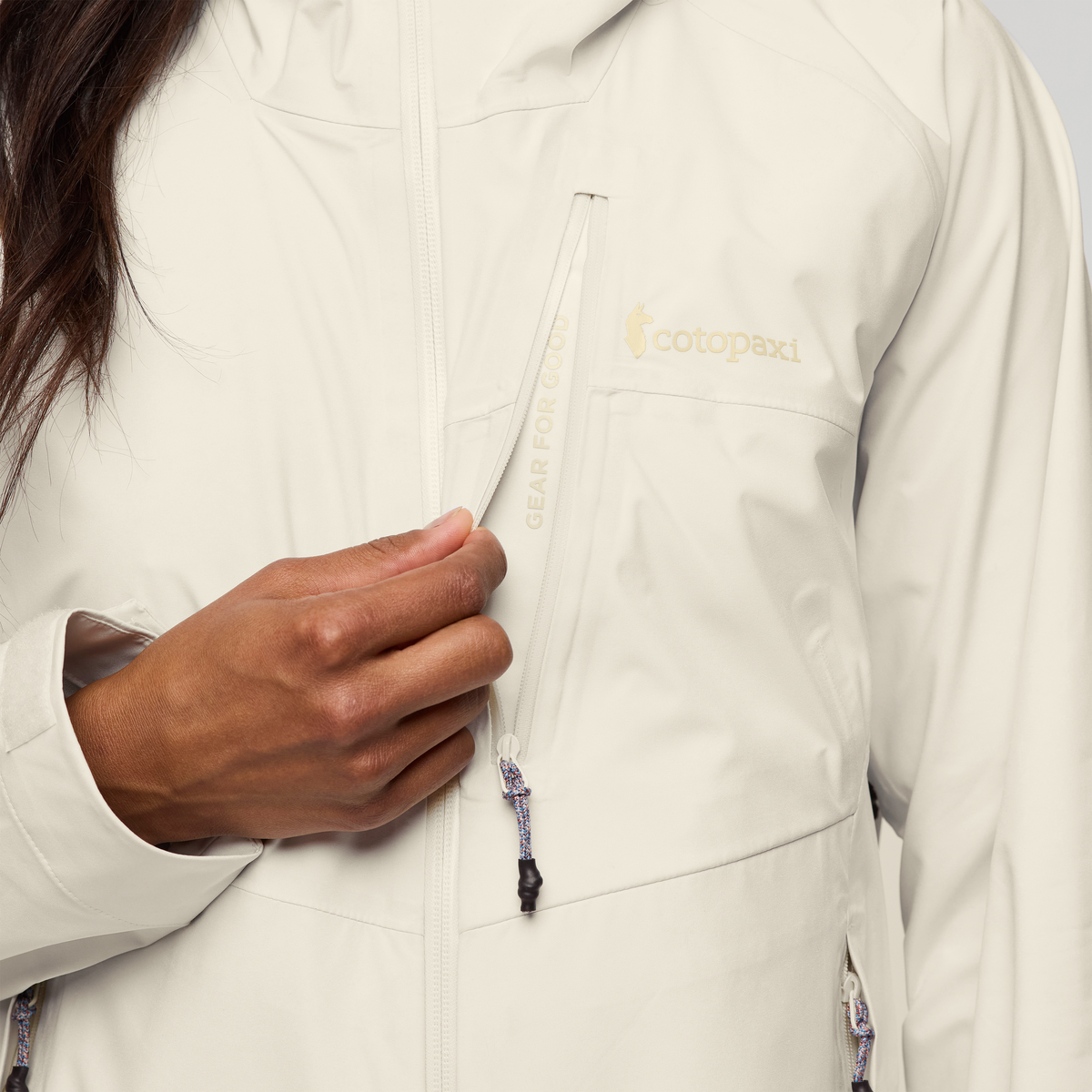 Impermeo 3L Hooded Shell Jacket - Women's - Cotopaxi Bone - US 1835