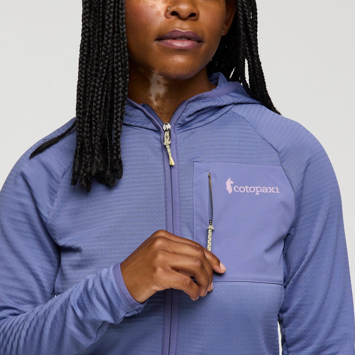 Otero Fleece Full-Zip Hooded Jacket - Women's - Blue Smoke - US 2991