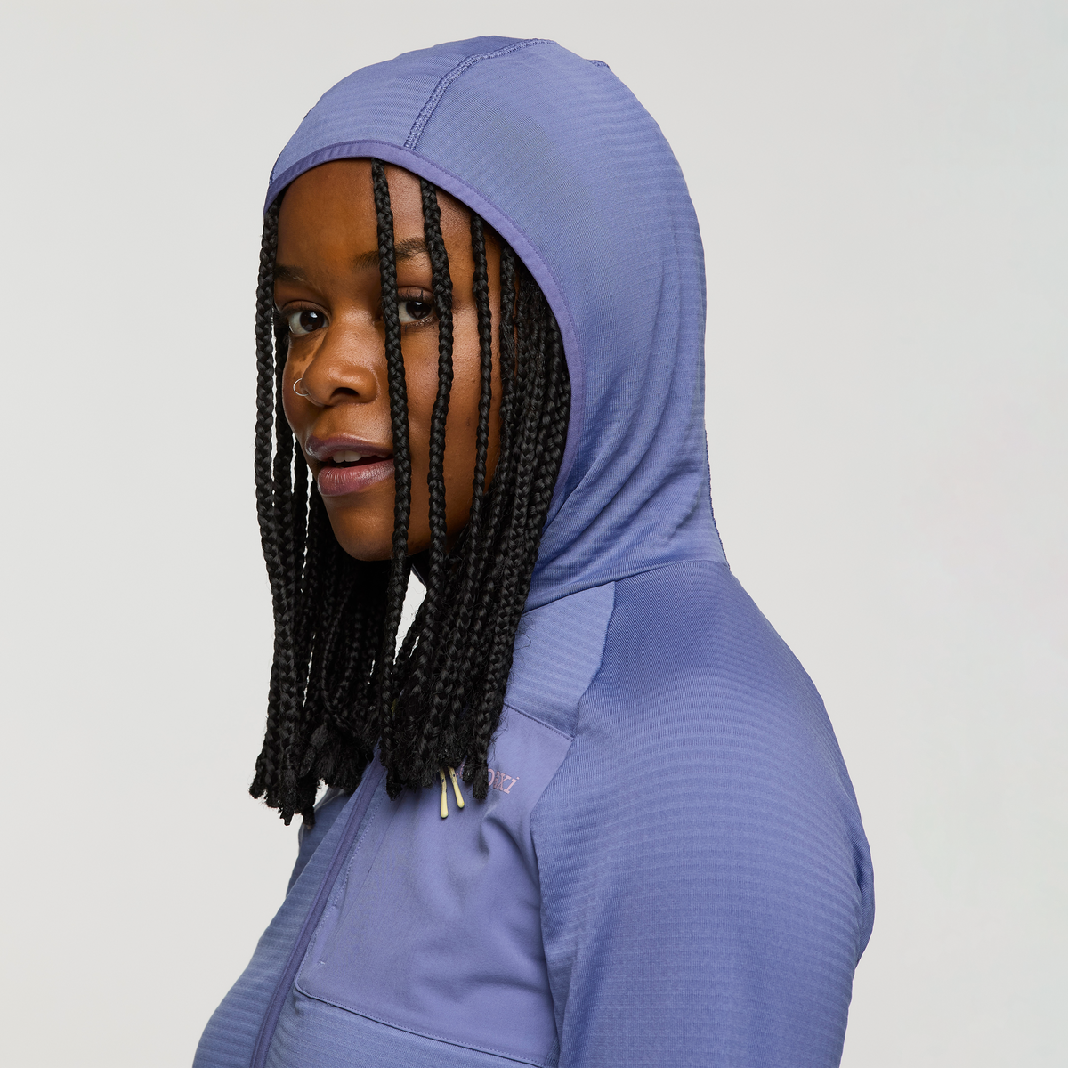 Otero Fleece Full-Zip Hooded Jacket - Women's - Blue Smoke - US 2991