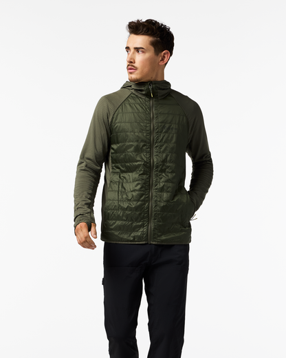 Capa Hybrid Insulated Hooded Jacket - Men's - Fatigue - US 6751