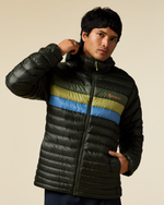 Fuego Down Hooded Jacket - Men's - Woods Stripes - US 3233