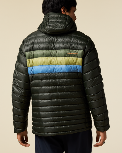 Fuego Down Hooded Jacket - Men's - Woods Stripes - US 3233