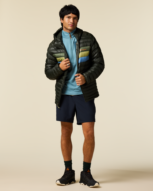 Fuego Down Hooded Jacket - Men's - Woods Stripes - US 3233