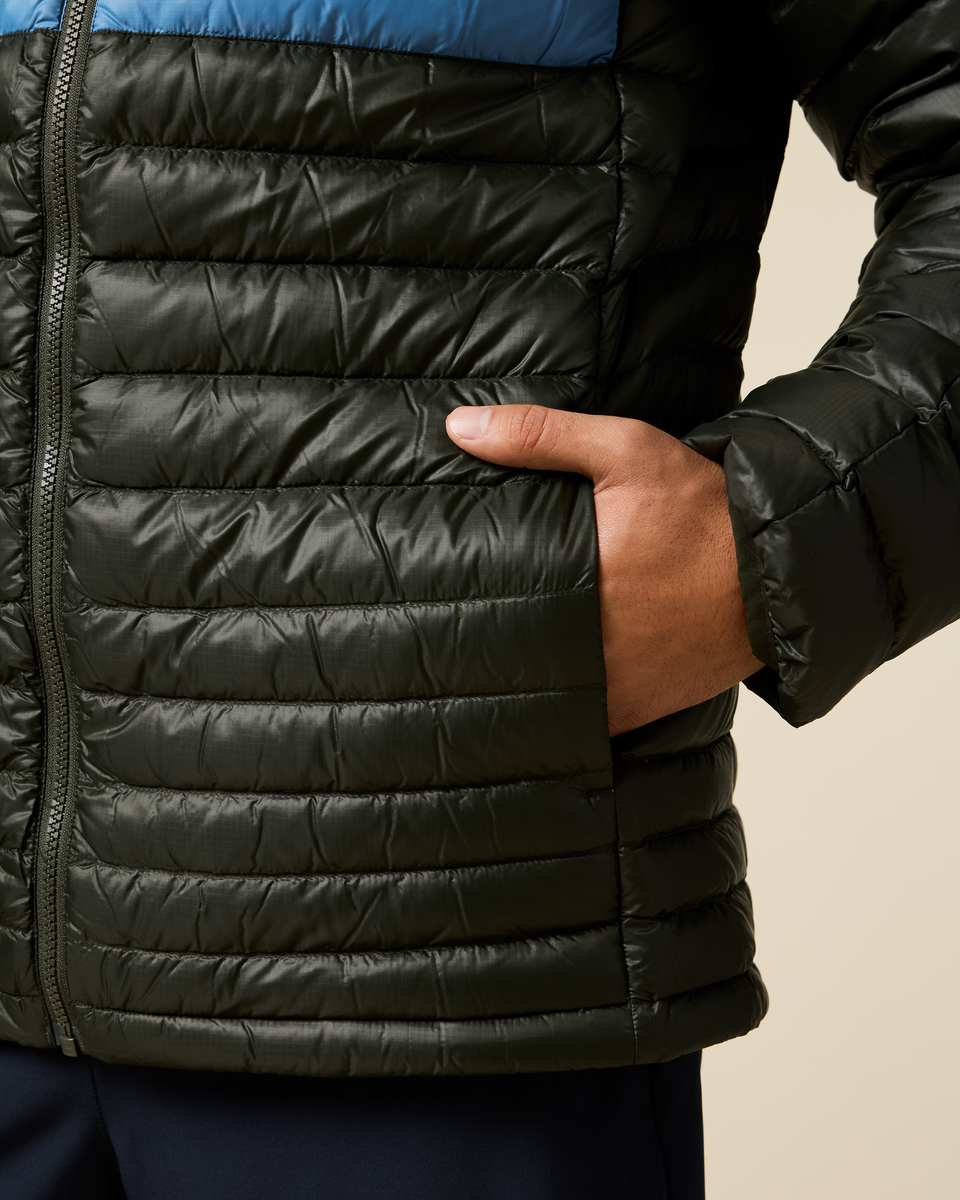 Fuego Down Hooded Jacket - Men's - Woods Stripes - US 3233