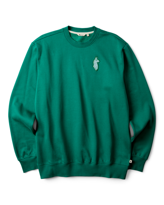 Lava Llama Crew Sweatshirt - Men's - Malachite - US 5153