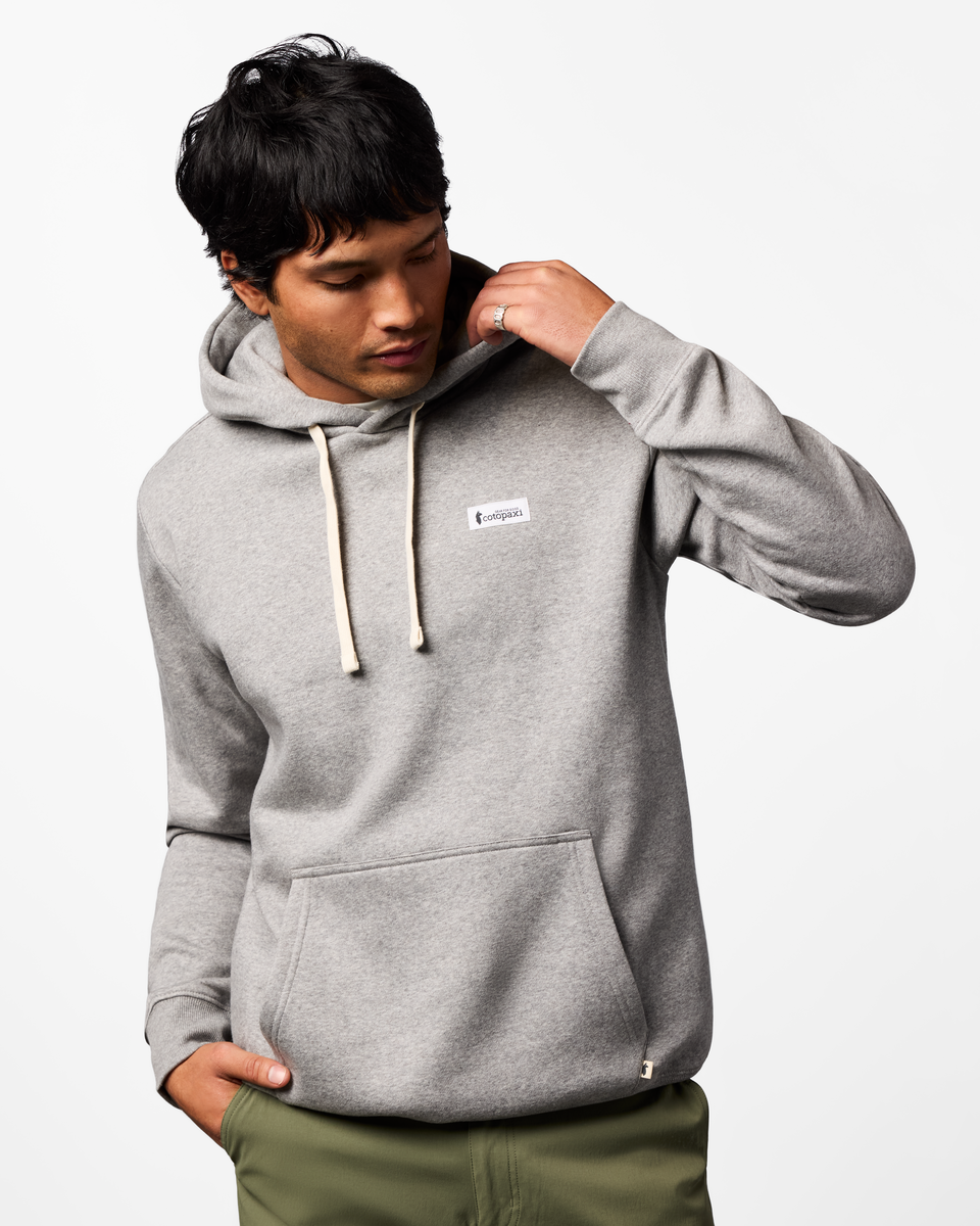 Llama Patch Pullover Hoodie - Men's - Heather Grey - US 9286