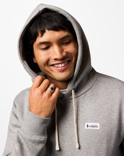 Llama Patch Pullover Hoodie - Men's - Heather Grey - US 9286
