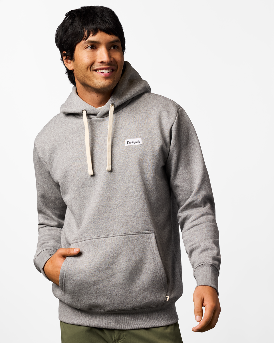 Llama Patch Pullover Hoodie - Men's - Heather Grey - US 9286