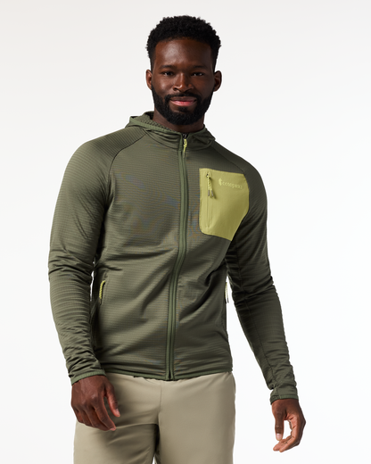Otero Fleece Full-Zip Hooded Jacket - Men's - Fatigue - US 2780