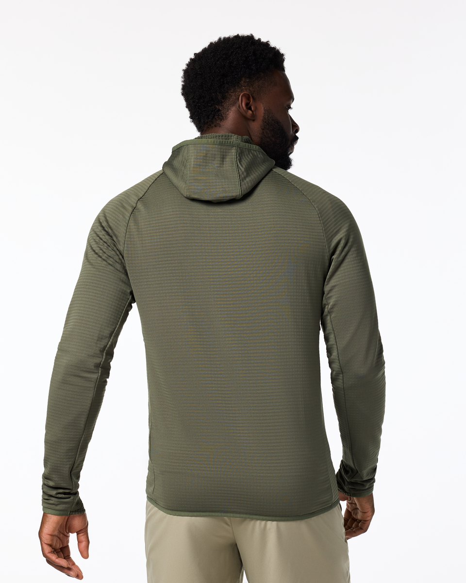 Otero Fleece Full-Zip Hooded Jacket - Men's - Fatigue - US 2780