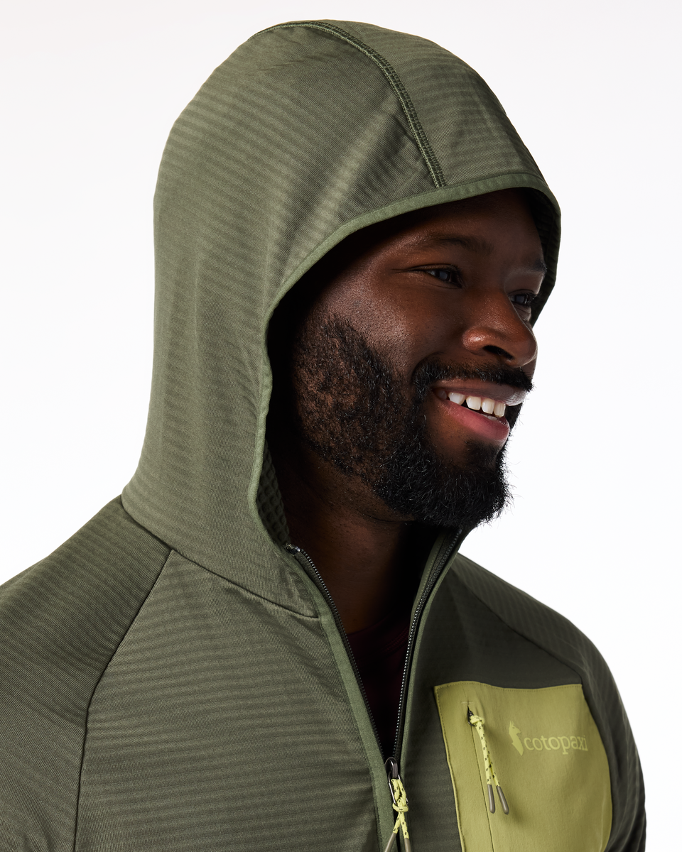 Otero Fleece Full-Zip Hooded Jacket - Men's - Fatigue - US 2780