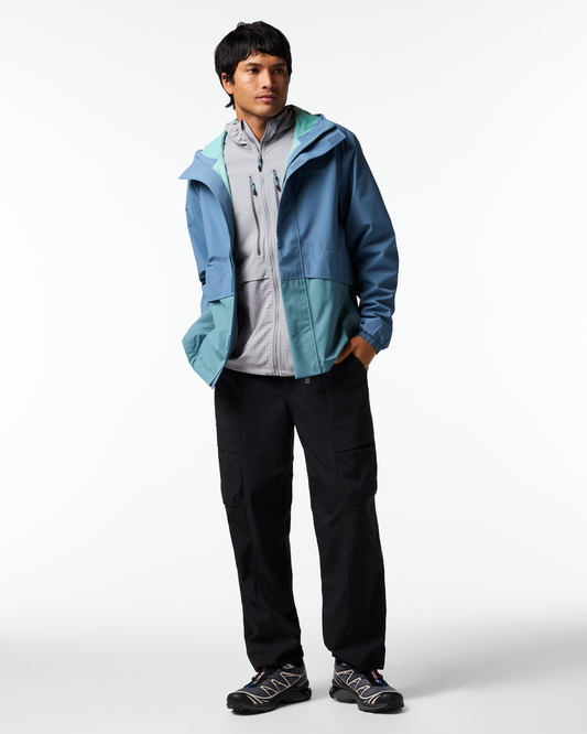 Rayu Rain Jacket - Men's - Steel Blue/Everglade - US 6112