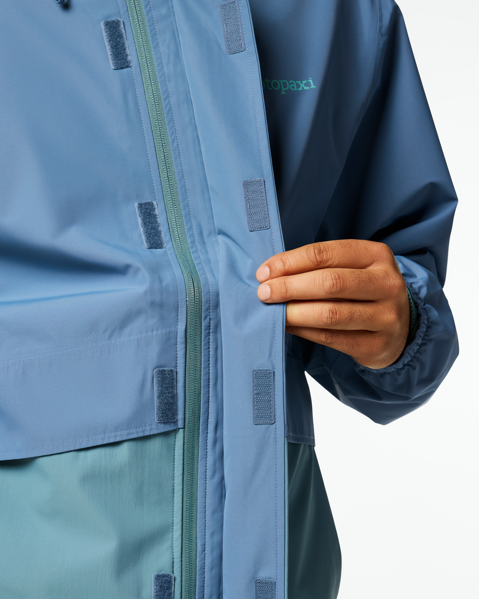 Rayu Rain Jacket - Men's - Steel Blue/Everglade - US 6112
