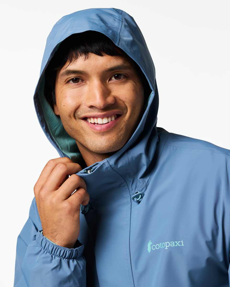 Rayu Rain Jacket - Men's - Steel Blue/Everglade - US 6112