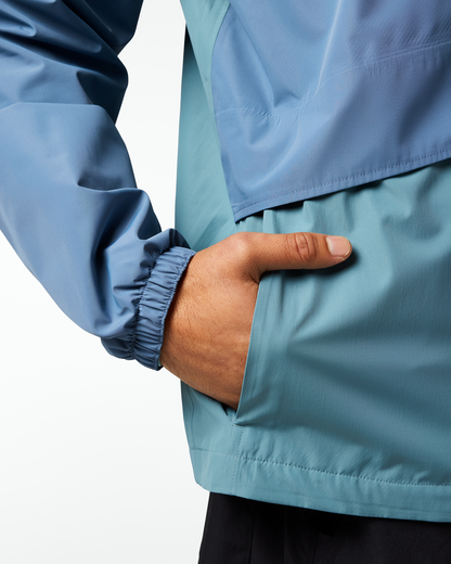 Rayu Rain Jacket - Men's - Steel Blue/Everglade - US 6112