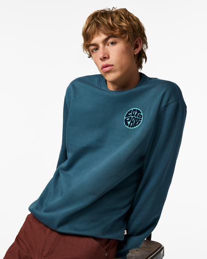 Trail To Sea Crew Sweatshirt - Men's - Ocean - US 9866