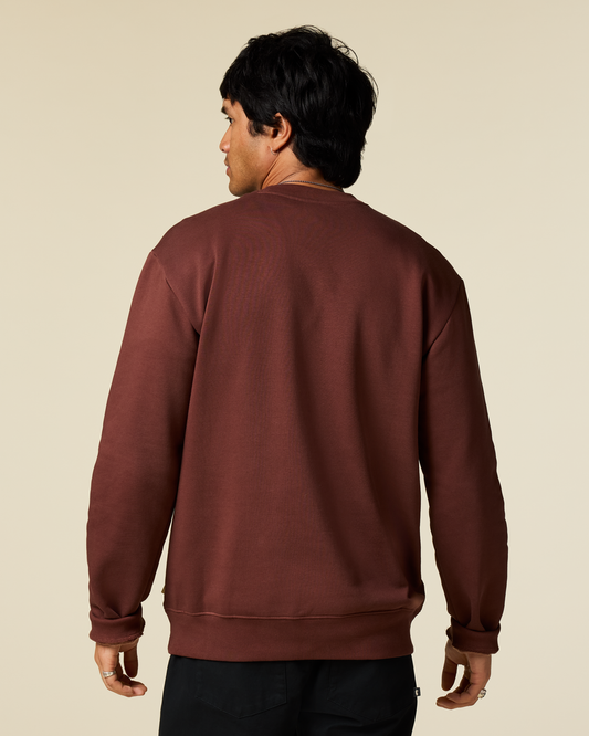 Trail To Sea Crew Sweatshirt - Men's - Sepia - US 9397