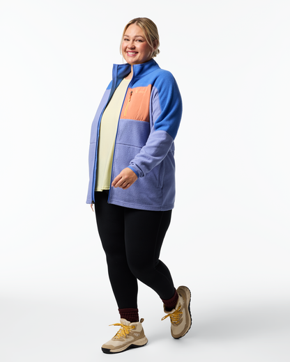 Abrazo Fleece Full-Zip Jacket - Women's - Azure/Aster - US 9676