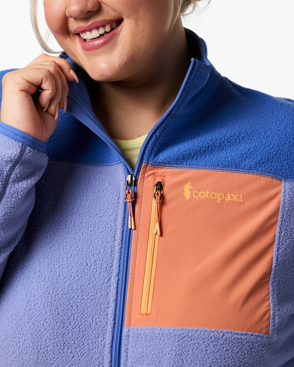 Abrazo Fleece Full-Zip Jacket - Women's - Azure/Aster - US 9676