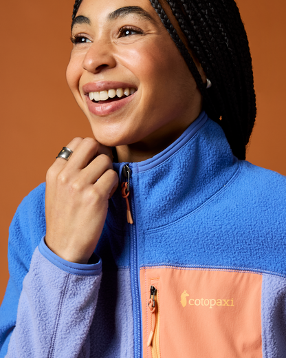 Abrazo Fleece Full-Zip Jacket - Women's - Azure/Aster - US 9676