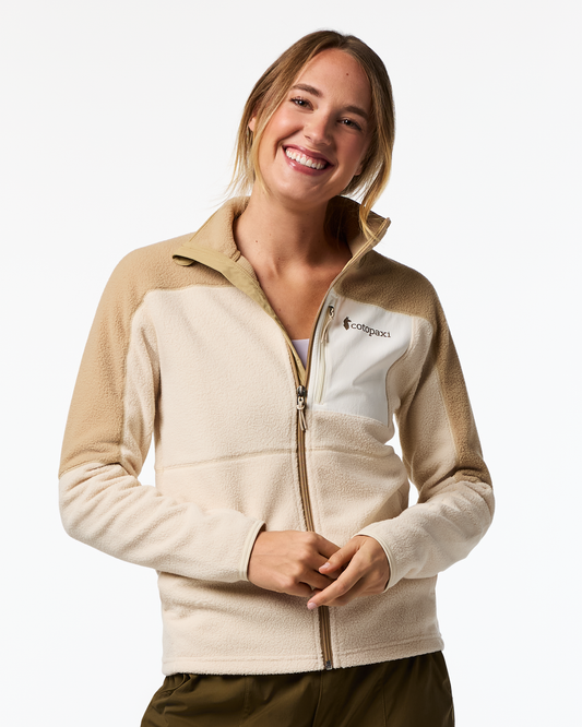 Abrazo Fleece Full-Zip Jacket - Women's - Khaki/Cream - US 6982