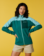 Abrazo Fleece Full-Zip Jacket - Women's - Tide Pool/Malachite - US 5532