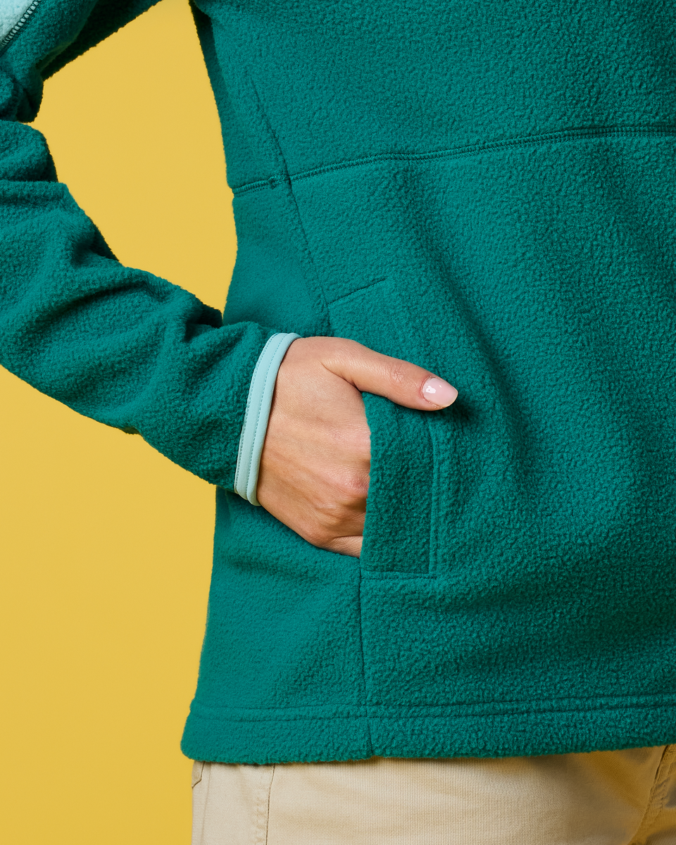 Abrazo Fleece Full-Zip Jacket - Women's - Tide Pool/Malachite - US 5532