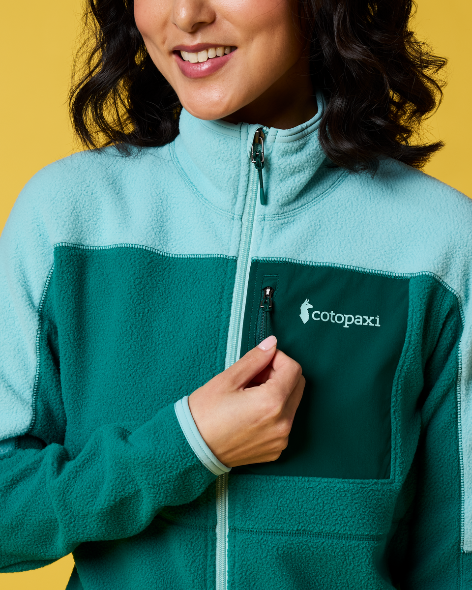 Abrazo Fleece Full-Zip Jacket - Women's - Tide Pool/Malachite - US 5532