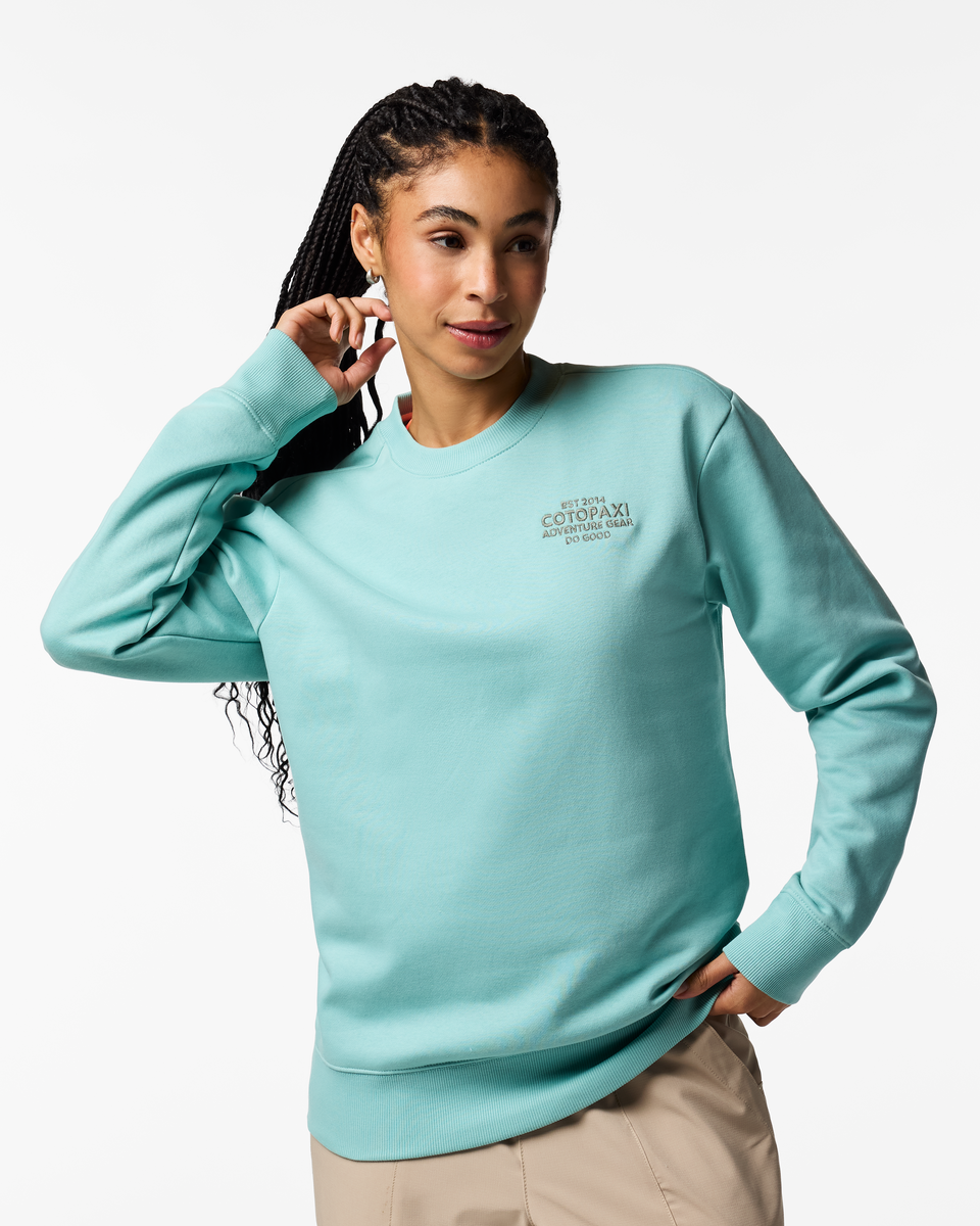 Adventure Gear Crew Sweatshirt - Women's - Tide Pool - US 9683
