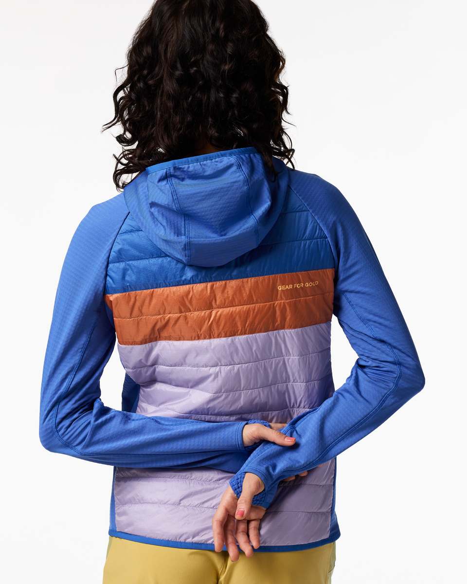 Capa Hybrid Insulated Hooded Jacket - Women's - Azure/Moonbeam - US 2942