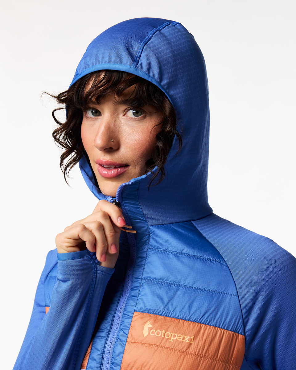 Capa Hybrid Insulated Hooded Jacket - Women's - Azure/Moonbeam - US 2942