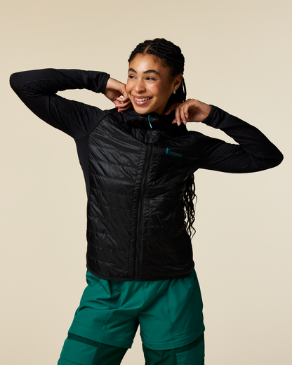 Capa Hybrid Insulated Hooded Jacket - Women's - Cotopaxi Black - US 1097
