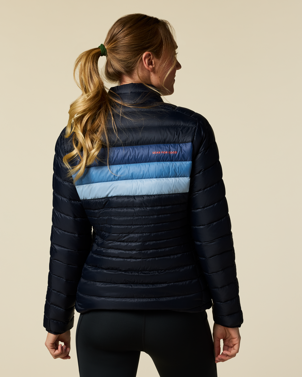 Fuego Down Jacket - Women's - Carbon Stripes - US 7259