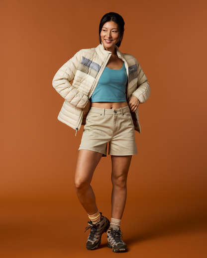 Fuego Down Jacket - Women's - Cream Stripes - US 1367