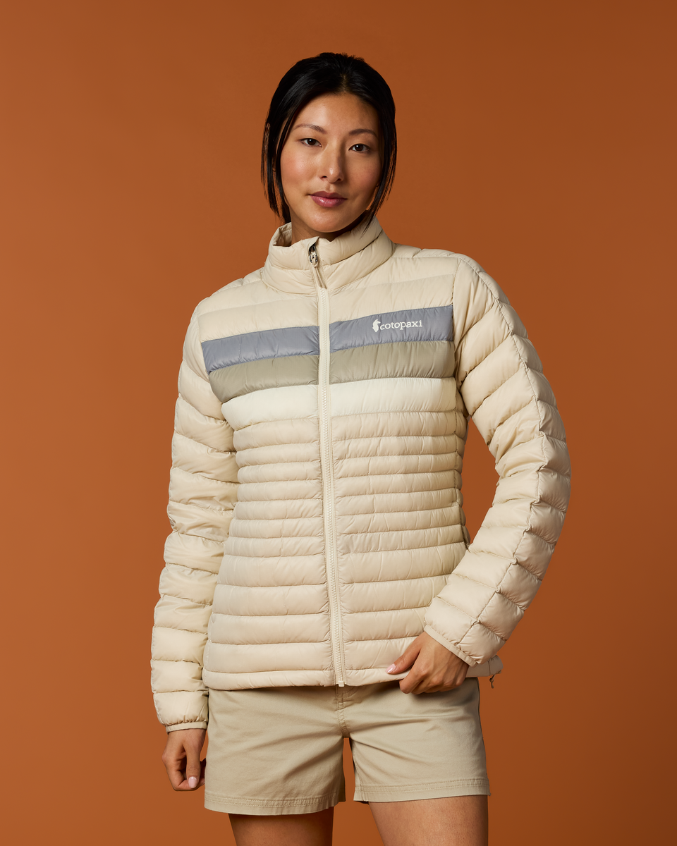 Fuego Down Jacket - Women's - Cream Stripes - US 1367