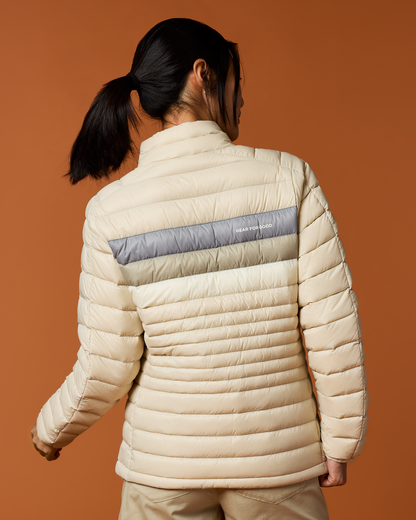 Fuego Down Jacket - Women's - Cream Stripes - US 1367