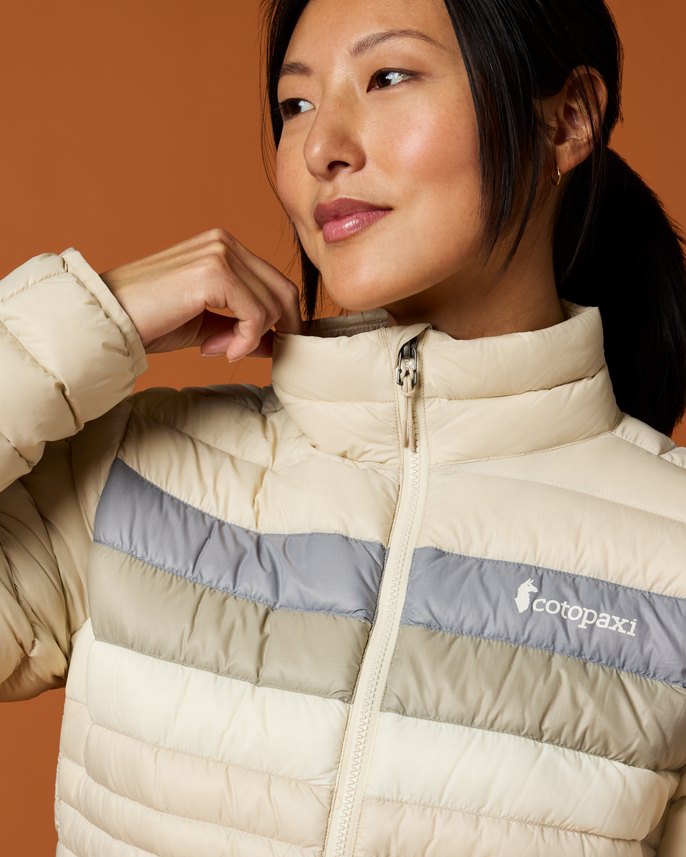 Fuego Down Jacket - Women's - Cream Stripes - US 1367