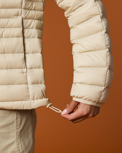 Fuego Down Jacket - Women's - Cream Stripes - US 1367