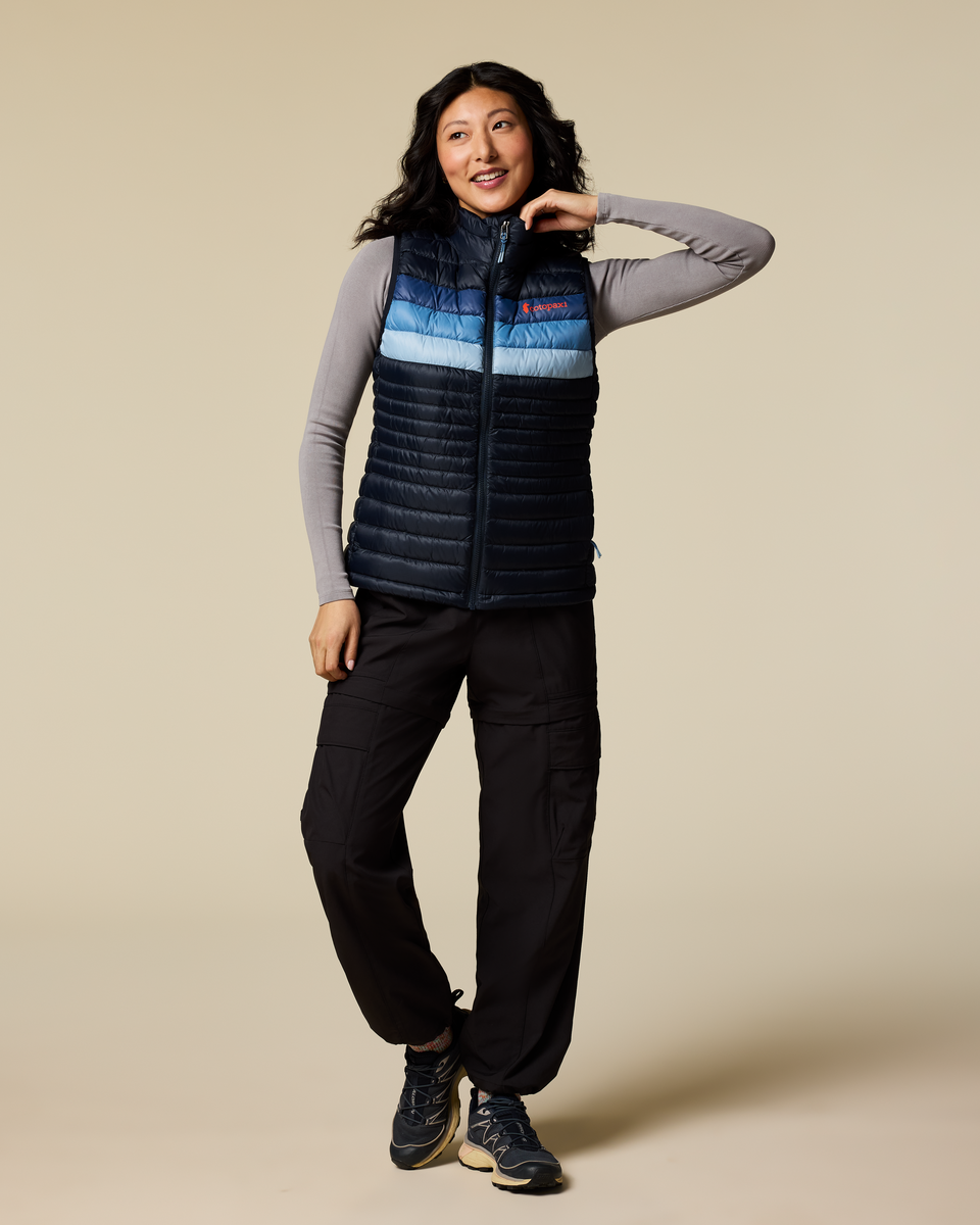 Fuego Down Vest - Women's - Carbon Stripes - US 3070