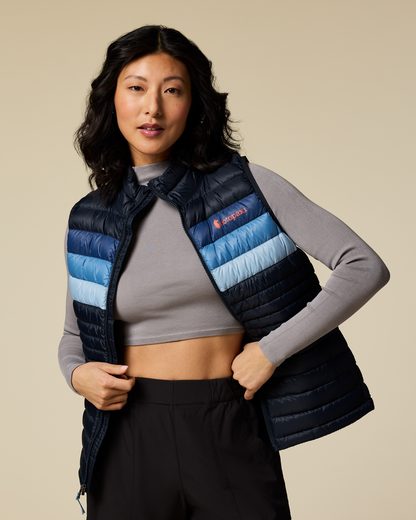 Fuego Down Vest - Women's - Carbon Stripes - US 3070