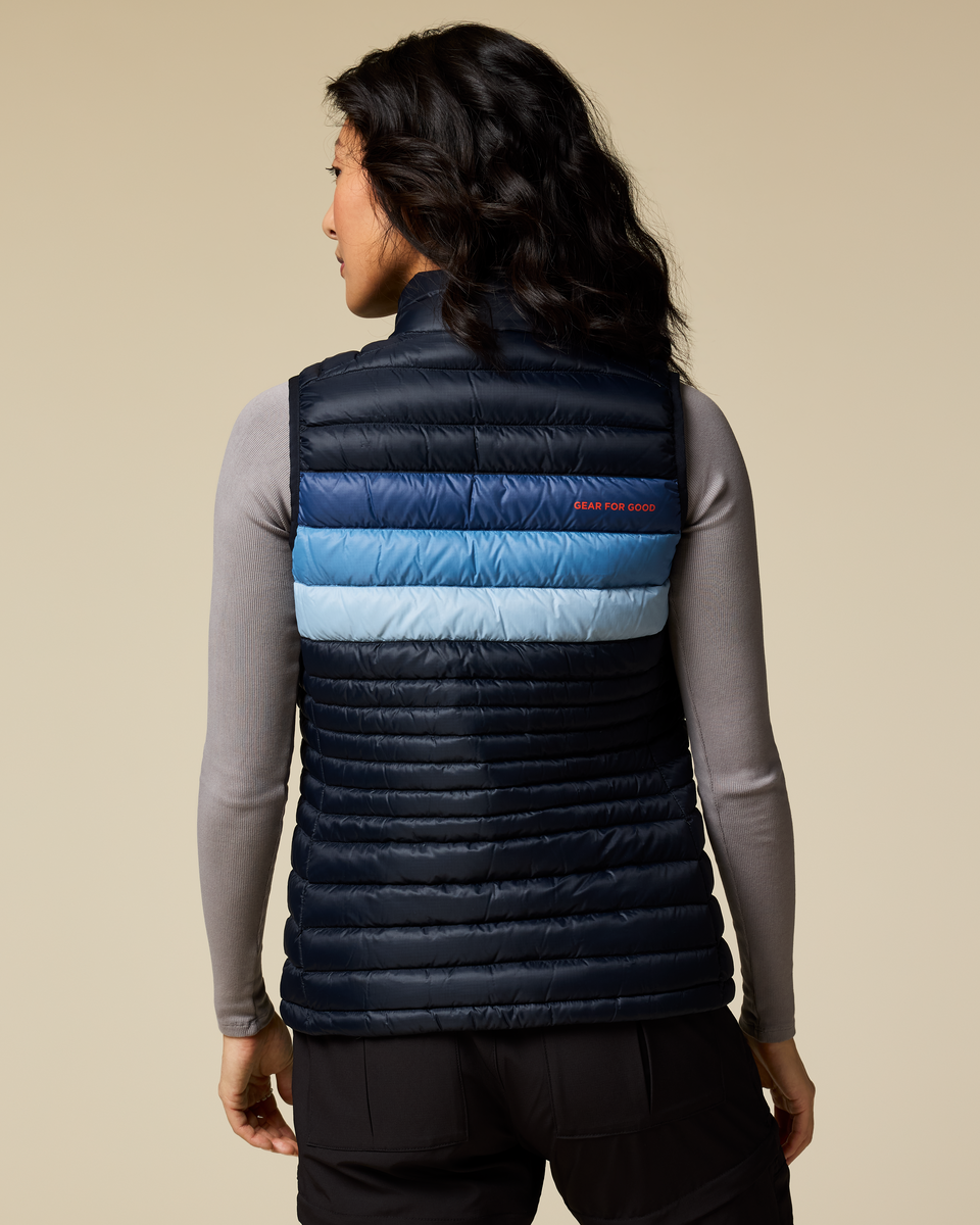 Fuego Down Vest - Women's - Carbon Stripes - US 3070