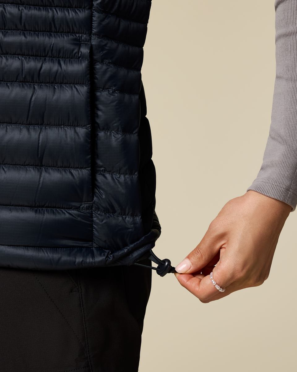 Fuego Down Vest - Women's - Carbon Stripes - US 3070