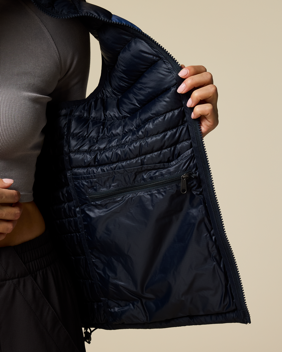 Fuego Down Vest - Women's - Carbon Stripes - US 3070
