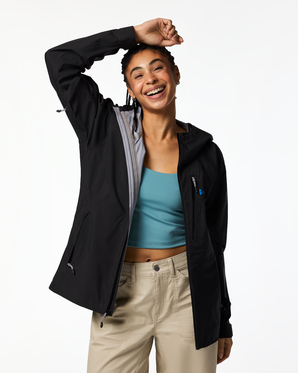 Impermeo 3L Hooded Shell Jacket - Women's - Cotopaxi Black - US 7482