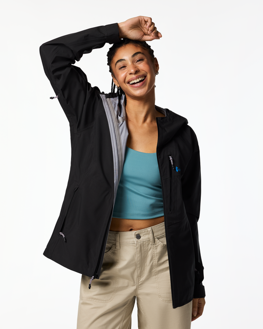 Impermeo 3L Hooded Shell Jacket - Women's - Cotopaxi Black - US 7482